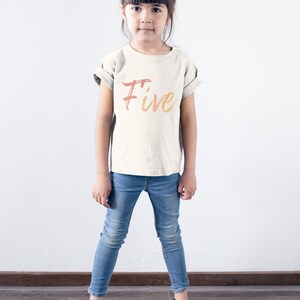 Five  Years Old, Funny Shirt, for Kids, Kindergarten Shirt, Gift for Kids, Birthday Shirt