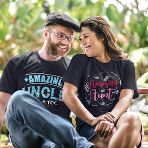 Amazing Uncle - Aunt, Family Shirts, Family Reunion Shirts, Trendy Shirts, Auntie and Uncle Shirts, Uncle Shirt , Auntie Shirt
