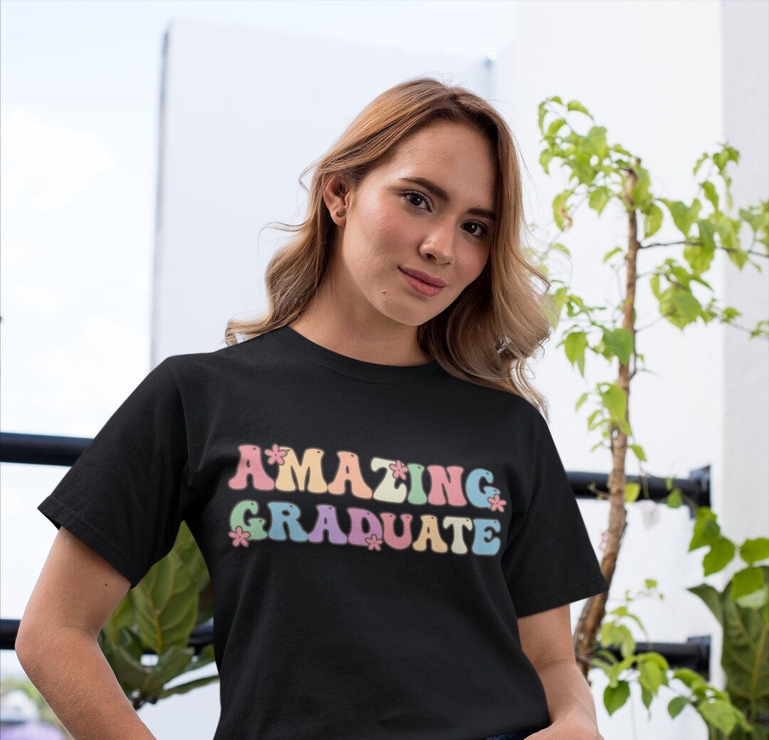 Graduate Merch Amazing Graduate Graduation Shirt, Graduation Gifts, Senior Shirt ...