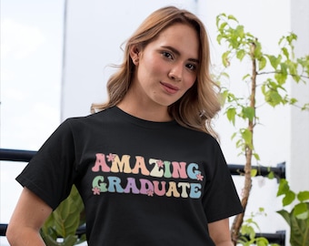 Erstaunliches graduierten-Abschluss-Hemd, Abschluss-Geschenke, Senior-Shirt, Abschluss-Jahr-T-Stück, kreative Abschlussfeier-Outfit, graduiertes Stolz-T-Stück