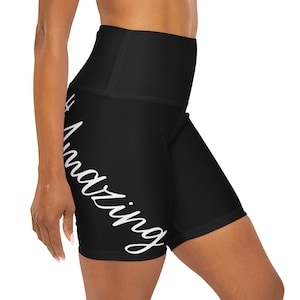 Amazing High Waisted Yoga Shorts | Women&#39;s Activewear, Workout Clothes, Yoga Apparel, Comfortable Shorts, Stylish Activewear, Fitness Shorts