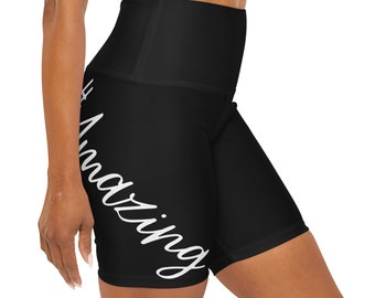 Amazing High Waisted Yoga Shorts | Women's Activewear, Workout Clothes, Yoga Apparel, Comfortable Shorts, Stylish Activewear, Fitness Shorts