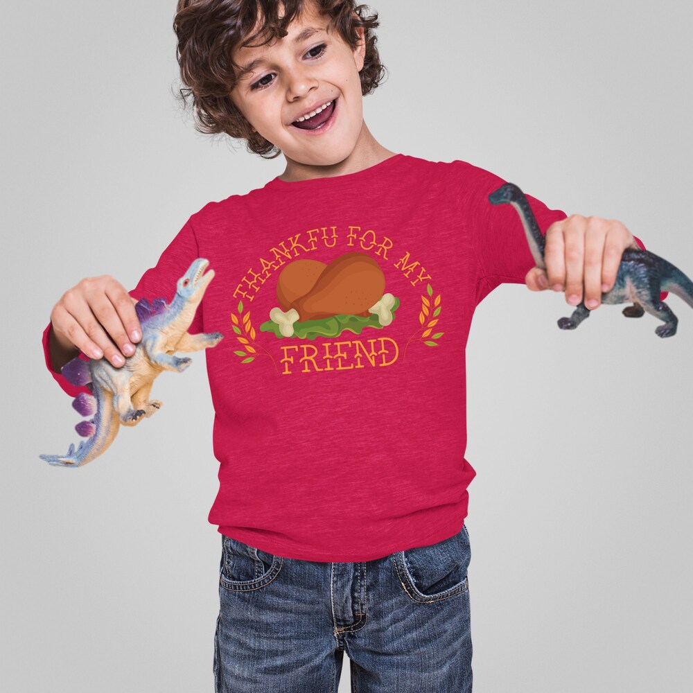 Cute Thanksgiving, Thanksgiving Sweatshirt, Thanksgiving Sweater For Kids,Thankful For My Friend, Thanksgiving Gift Ideas Moderndaydecors