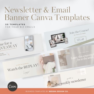 Email Header Banner Template | Canva Email Template | Email Marketing Newsletter
