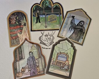 Iconic Slasher Character Stickers