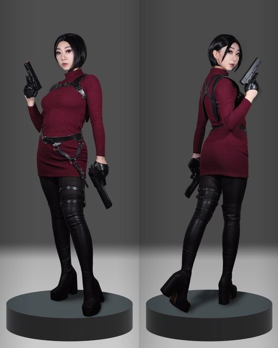 Resident Evil IV 4 Remake Ada Wong Cosplay Costume