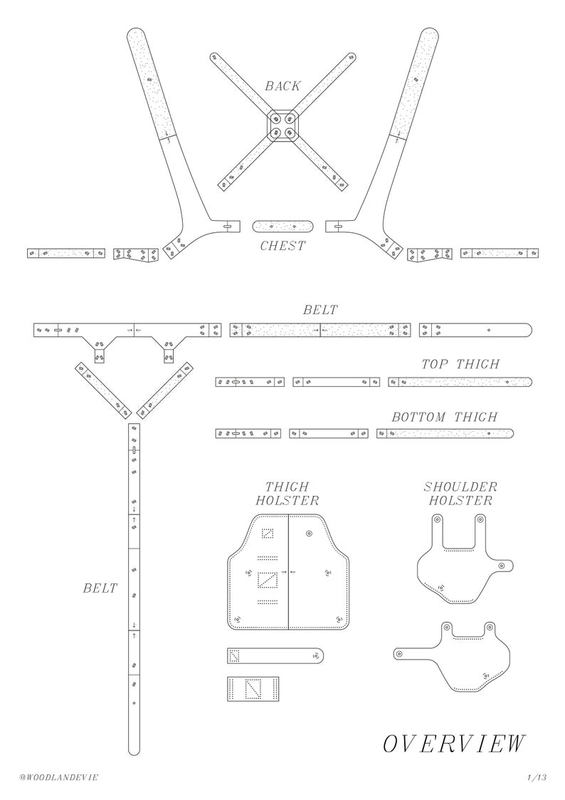 Ada Wong Cosplay Resident Evil 4 Remake Harness Leatherwork Pattern & Tutorial image 9