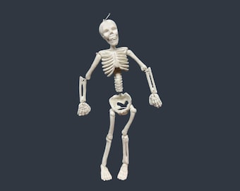 Dollhouse Miniature 1:12 SKELETON Artisan Blank Porcelain POSEABLE RARE T Dudley