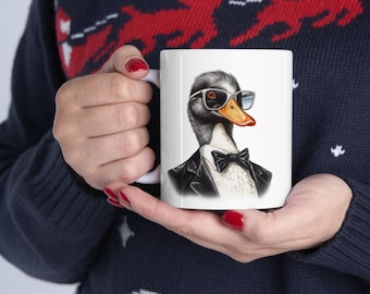 DUCK BOSS BECHER, moderne Keramik-Tasse, niedliche Enten-Tasse, das Gefühl wie eine Million Enten, die auf Kaffeetasse zitiert werden, bringt Ihnen Freude oder bringt Sie zum Lachen