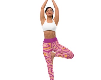 Purple Heart Yoga Leggings