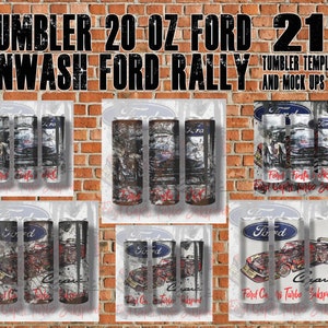 Ford Rally Tumblers Templates Pack 21 templates 21 mock ups