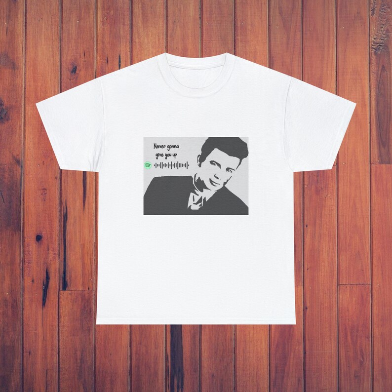 Rick Astley - "never Gonna Give You Up" Tee, Minimalistic T Shirt