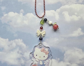 Beaded Animal Character Keychains. Kitty Keychain. Bow Keychain. Bag Keychain. Beaded Keychain. Flower Keychain.