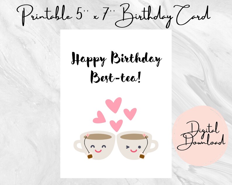 Printable Birthday Card for a Friend - Etsy