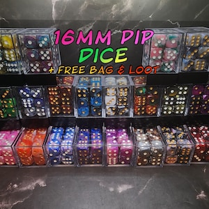 Dice of the 20 Faiths - Colorful 16mm Dice for Wargames, DnD, RPGs