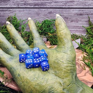 Curio 12mm Dice | Wargaming Dice | Dice | RPG Dice | Board Game Dice | 12mm Acrylic | Includes Burlap Bag | Ships FREE 35+