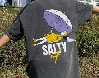 Camiseta divertida de concienciación sobre el síndrome POTS, camiseta de disautonomía Salty AF, regalo para taquicardia ortostática postural, camisetas para enfermedades crónicas, merchandising de Salt Girl
