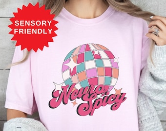 Neurospicy Shirt Adult Colorful Autism Awareness Tshirt Neurodiversity T-shirt ADHD Gift ADD Tee Autism Pride Dyslexia Present Neurodiverse