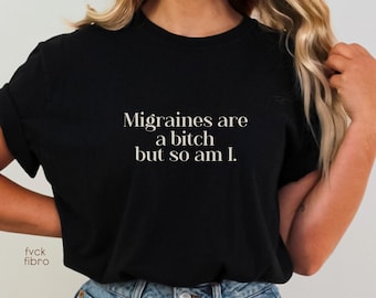 Funny Migraine Shirt, NSFW Chronic Illness Awareness, Comfort Colors® Spoonie Tee, Disability Merch, Fvck Fibro Design