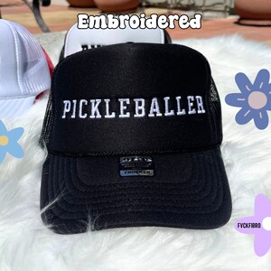 Pickleball Trucker Hats Funny Pickleball Hats Big Dink Energy Dink It Pickleballer Can't I Have Pickleball Gift Embroidered Pickle Ball Hat