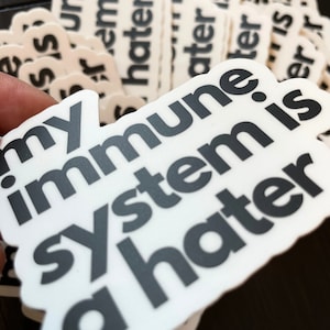 Funny Lupus Sticker Sarcastic Rheumatoid Arthritis Car Bumper Sticker Multiple Sclerosis Autoimmune Disease Spoonie Celiac Awareness Gift