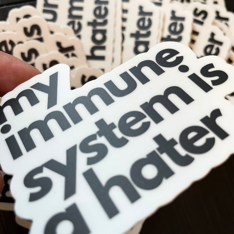 Funny Lupus Sticker Sarcastic Rheumatoid Arthritis Car Bumper Sticker Multiple Sclerosis Autoimmune Disease Spoonie Celiac Awareness Gift