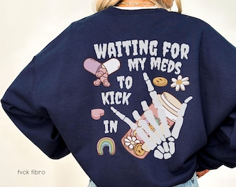 Spoonie Sweatshirt Chronic Illness Fibromyalgia Fvck Fibro Endometriosis Ehlers Danlos POTS Syndrome Lupus Rheumatoid Arthritis CRPS ME Cfs