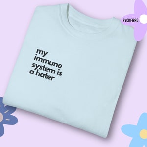 Shirt Autoimmune Disease T-shirt Rheumatoid Arthritis Shirt Crohn's Disease T-shirt Funny Spoonie Shirt Funny Lupus Gift Celiac Tshirt Cute Chambray