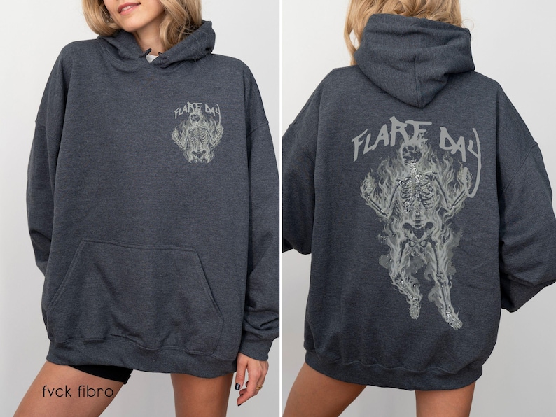 Flare Day Shirt Edgy Chronic Illness Awareness Spoonie Gift Hoodie Sweatshirt Fibromyalgia Warrior Rheumatoid Arthritis Ehlers Danlos HEDS