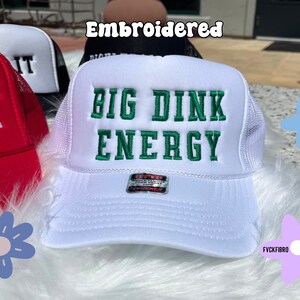 Pickleball Trucker Hats Funny Pickleball Hats Big Dink Energy Dink It Pickleballer Can't I Have Pickleball Gift Embroidered Pickle Ball Hat