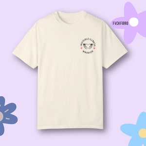 Invisible Illness Warrior Shirt Fibromyalgia Gift Chronic Pain T-shirt Migraine Endometriosis Arthritis Type 1 Diabetes ME CFS Lupus Endo RA