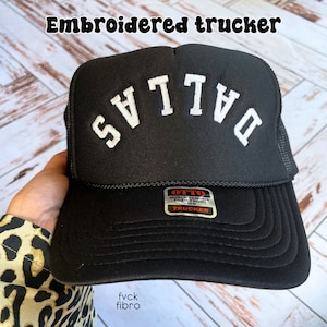 Upside Down Dallas Trucker Hat from Music Video Reverse Dallas Hat Texas Gift Women&#39;s Mens Christmas Gift for Him or Her Ladies Men Trendy