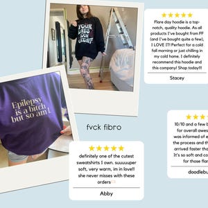 Flare Day Sweatshirt Endometriosis Hoodie Christmas Gift Fibromyalgia Warrior Migraine Chronically Ill Autoimmune Chronic Illness Spoonie image 2