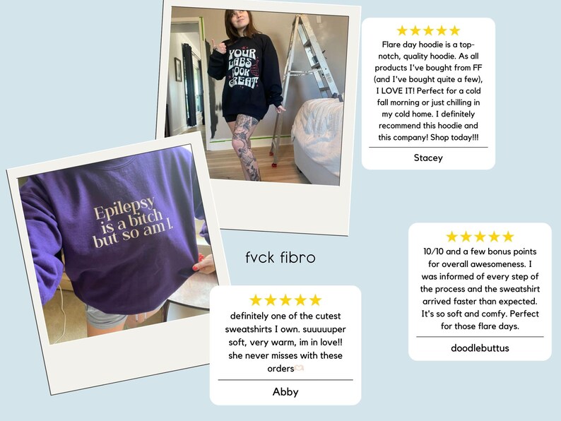Flare Day Sweatshirt Endometriosis Hoodie Christmas Gift Fibromyalgia Warrior Migraine Chronically Ill Autoimmune Chronic Illness Spoonie image 2