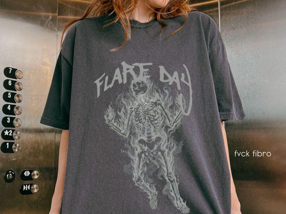 Flare Day Shirt Edgy Chronic Illness Awareness Spoonie Gift Hoodie Sweatshirt Fibromyalgia Warrior Rheumatoid Arthritis Ehlers Danlos HEDS