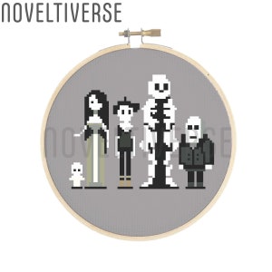 Adorable Monster Family - Cross Stitch Pattern for Spooky Yet Endearing Home Decor