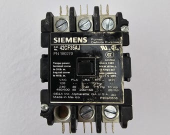Siemens Furnas 42CF35AJ Definite Purpose Contactor 40A 24V Coil