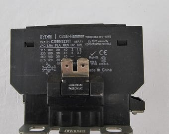 Eaton Cutler Hammer C25BNB230T 30A 2 Pole Contactor 24VAC Coil