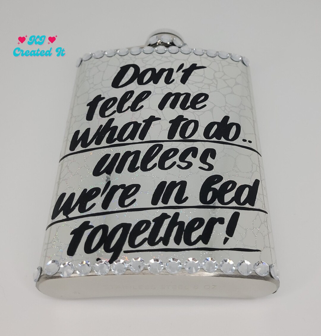 Decorated Flask Etsy