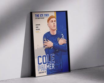 Cole Palmer Poster | Chelsea FC Minimalist Football Player Print (Digital Download)