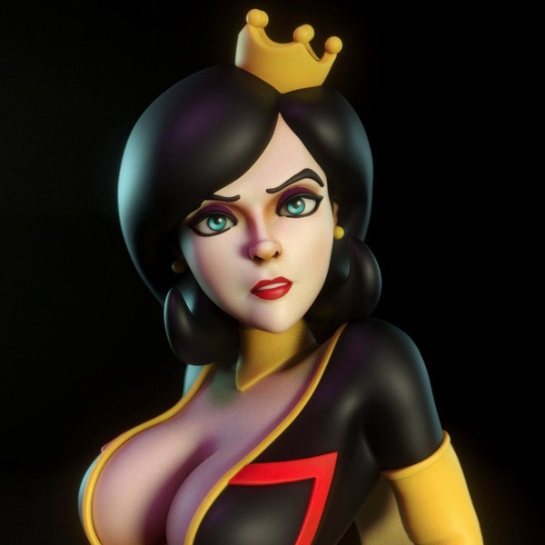 TOR-Dr Mrs Queen Fanart 3D Printed Statue | Painted or Garage/Model Kit | Designed by Torrida Minis