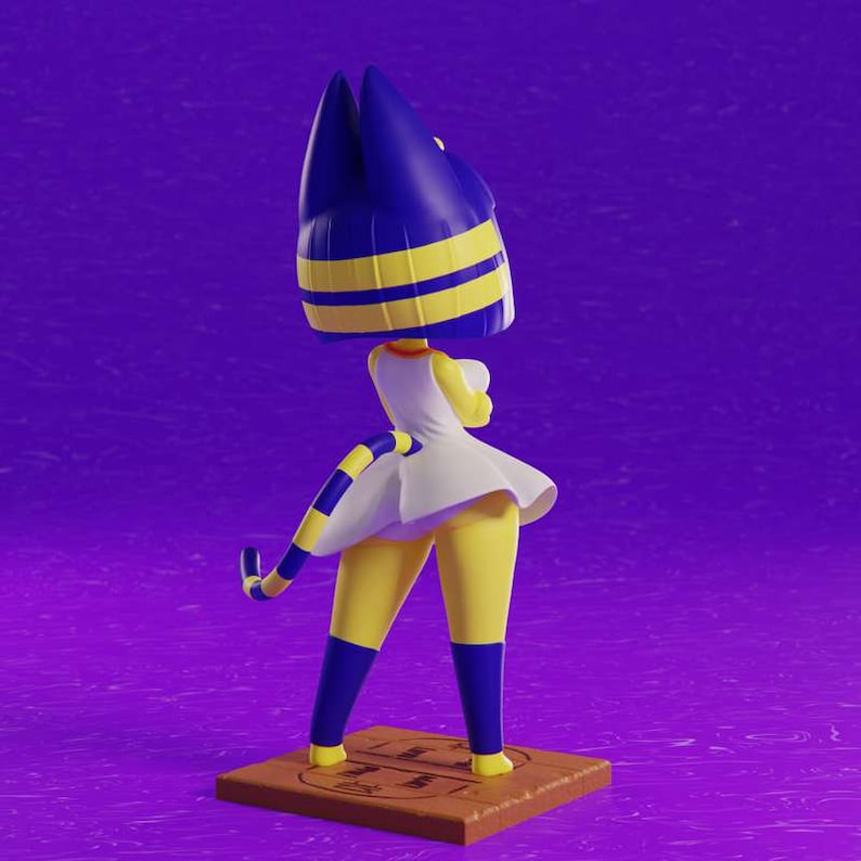 Ankha 3D Printed Statue Painted or Garage/model Kit Etsy Canada