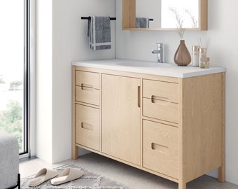 Solid Wood Bathroom Vanity - Free Shipping