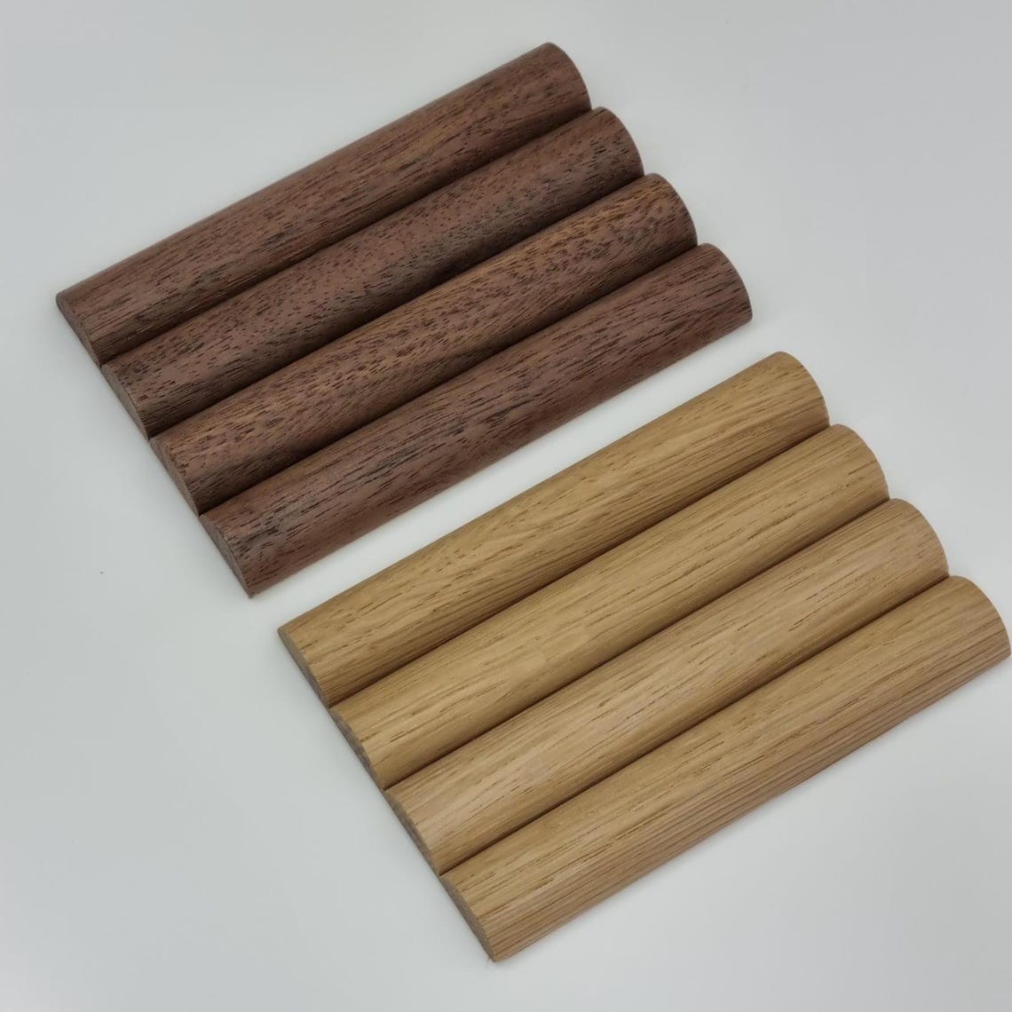 Natural WOOD SAMPLES: Solid Wood, Walnut, White Oak, Rounded Reeds - Etsy