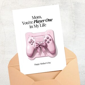 Tarjeta del Día de la Madre para Gamers / Tarjeta del Día de la Madre Imprimible / Tarjeta para Mamá Gamer / Tarjeta Divertida del Día de la Madre / Descarga Instantánea