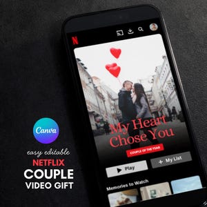 Anniversary Love Video | Editable Canva Template | Personalized Romantic Video Greeting for Couples