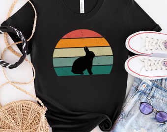 Retro Bunny Shirt, Bunny Lover T-Shirt, Rabbit Shirt, Birthday Gift, Easter Bunny, Gift for Mom, Valentine Gift, bunny mom gift, Funny Shirt