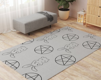 Rabbit Mat, Pet Playpen Floor Mat Rug Playmat for Rabbits, Cats, Dogs, Premium Playpen Floor Mat for Bunnies, Soft and Safe Surface for Pets