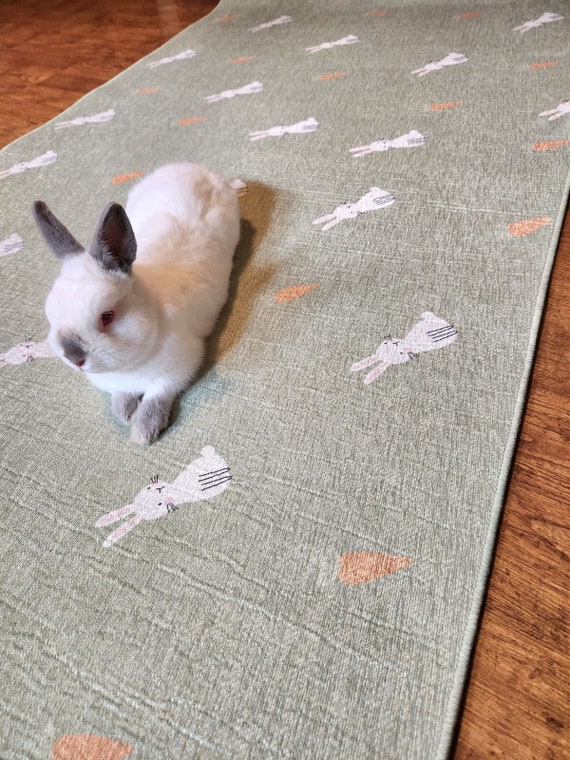 Non-slip Pet Playpen Floor Mat, Rug Playmat for Rabbits, Cats, Dogs.  Premium Playpen Floor Mat for Rabbits Soft and Safe Surface for Pets 