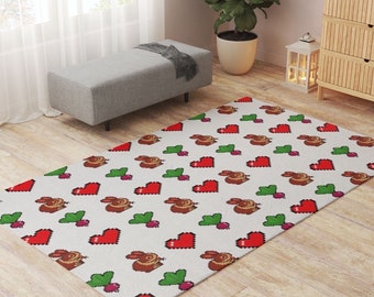 Rabbit Mat, Pet Playpen Floor Mat Rug Playmat for Rabbits, Cats, Dogs, Premium Playpen Floor Mat for Bunnies, Soft and Safe Surface for Pets